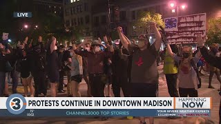 Protests continue in downtown Madison