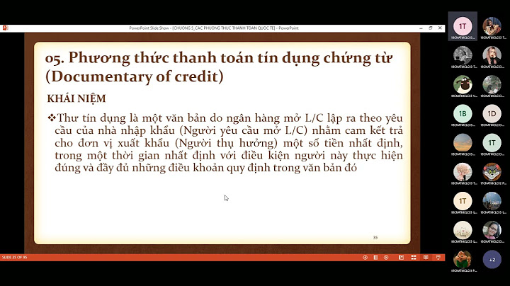 Bài tập về các điều kiện thanh toán quốc tế