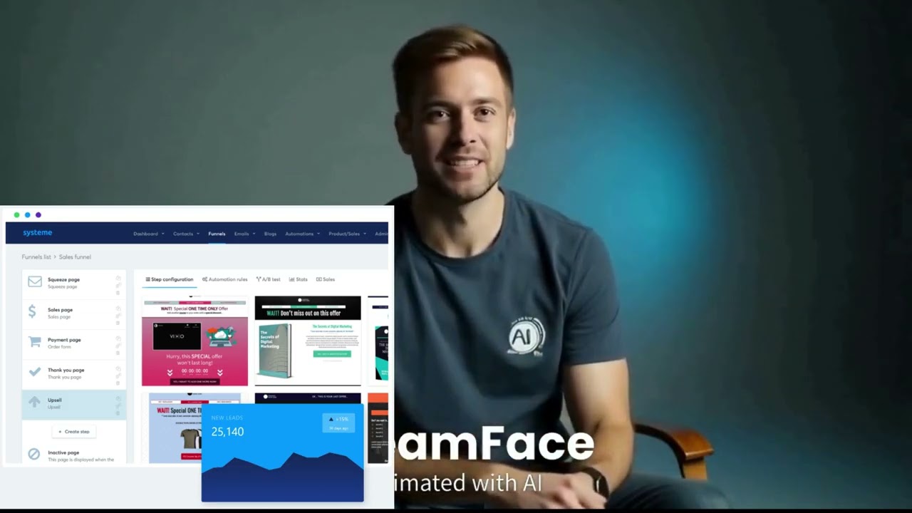 AI: lesson 7: Email Marketing Funnels with Systeme.io + AI 