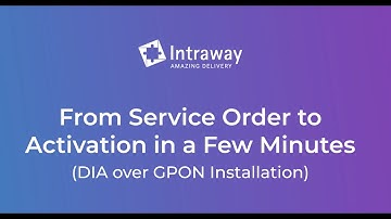 Install DIA over GPON in minutes with Symphonica
