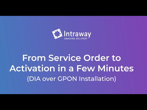 Install DIA over GPON in minutes with Symphonica