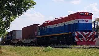 NCA | Tren vacío con la FLAMANTE loc. GM GT22CW 9095. 30/10/21.