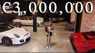 Touring €3,000,000 Modern Mansion with Garage Full of Supercars!