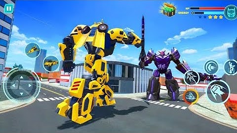 Jet & Car Transformation Robot Fight Game | Flying Police Robot Game 2025Android Gameplay#2