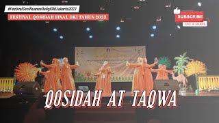 Download Lagu QOSIDAH AT TAQWA || FESTIVAL SENI NUANSA RELIGI FINAL DKI JAKARTA TAHUN 2023 MP3