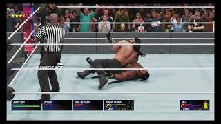 Paul Heyman And Roman Reigns Powerbomb Big E.