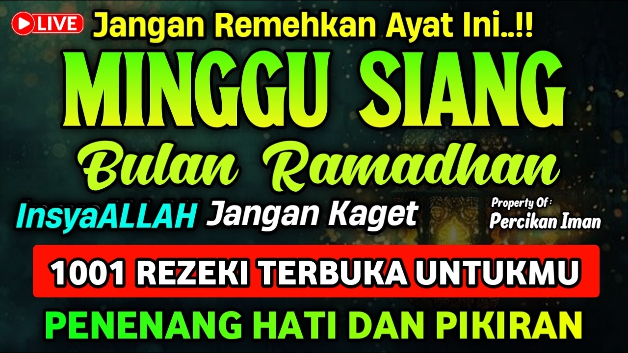 KUN FAYAKUN 🤲 CUKUP PUTAR 1X AY4T INI INSYAALLAH, REZEKI LANCAR AKAN DATANG DENGAN SENDIRINYA