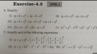 RD Sharma Solutions for Class 9 Maths Chapter 4 Algebraic Identities Exercise 4.2 Q6 to Q7