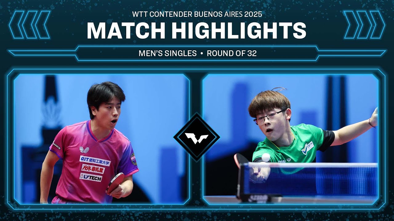 Hiroto Shinozuka vs Leonardo Iizuka | MS R32 | #WTTBuenosAires