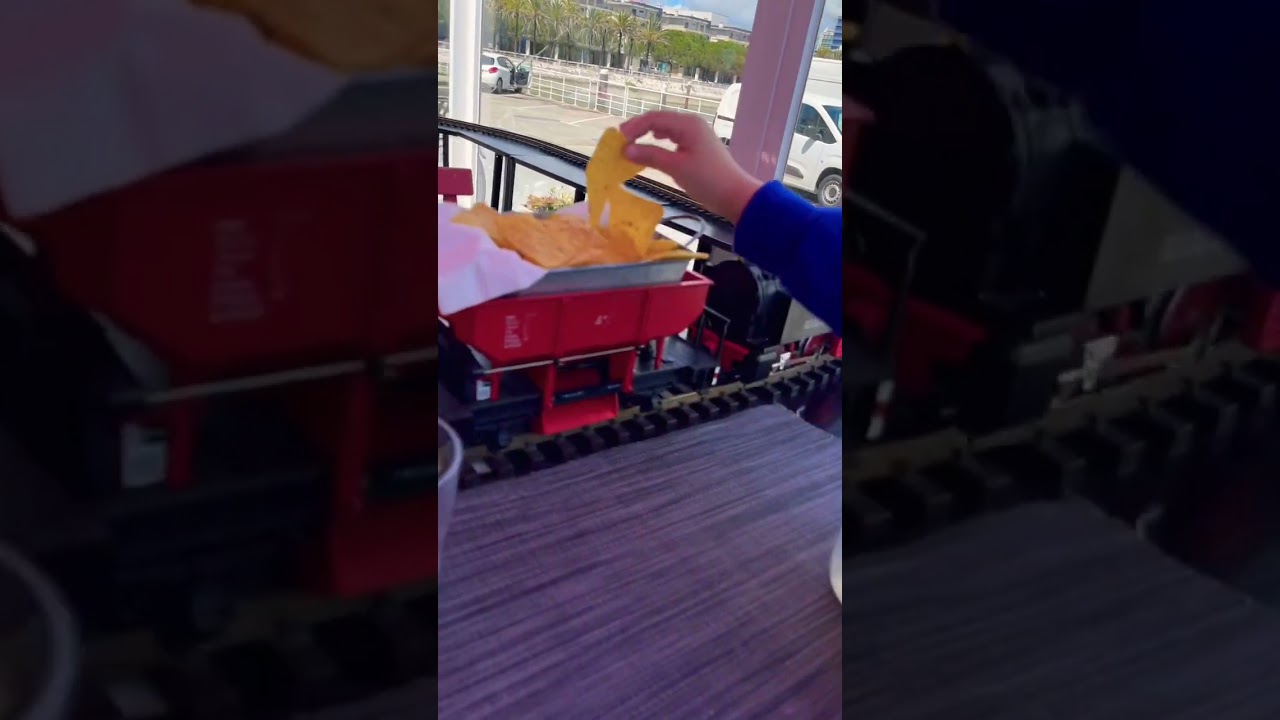 A train serving food?! Does it get any better? 