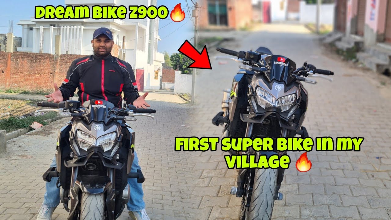 MY NEW  SUPERBIKE DELIVERY KAWASAKI z900|| MY DREAM BIKE 🚳🥰🥰🥰🤘@SUNDAYRIDER17