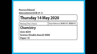 Paper 1C June 2020 -  IGCSE Chemistry Edexcel - Dr  Hanaa Assil screenshot 5