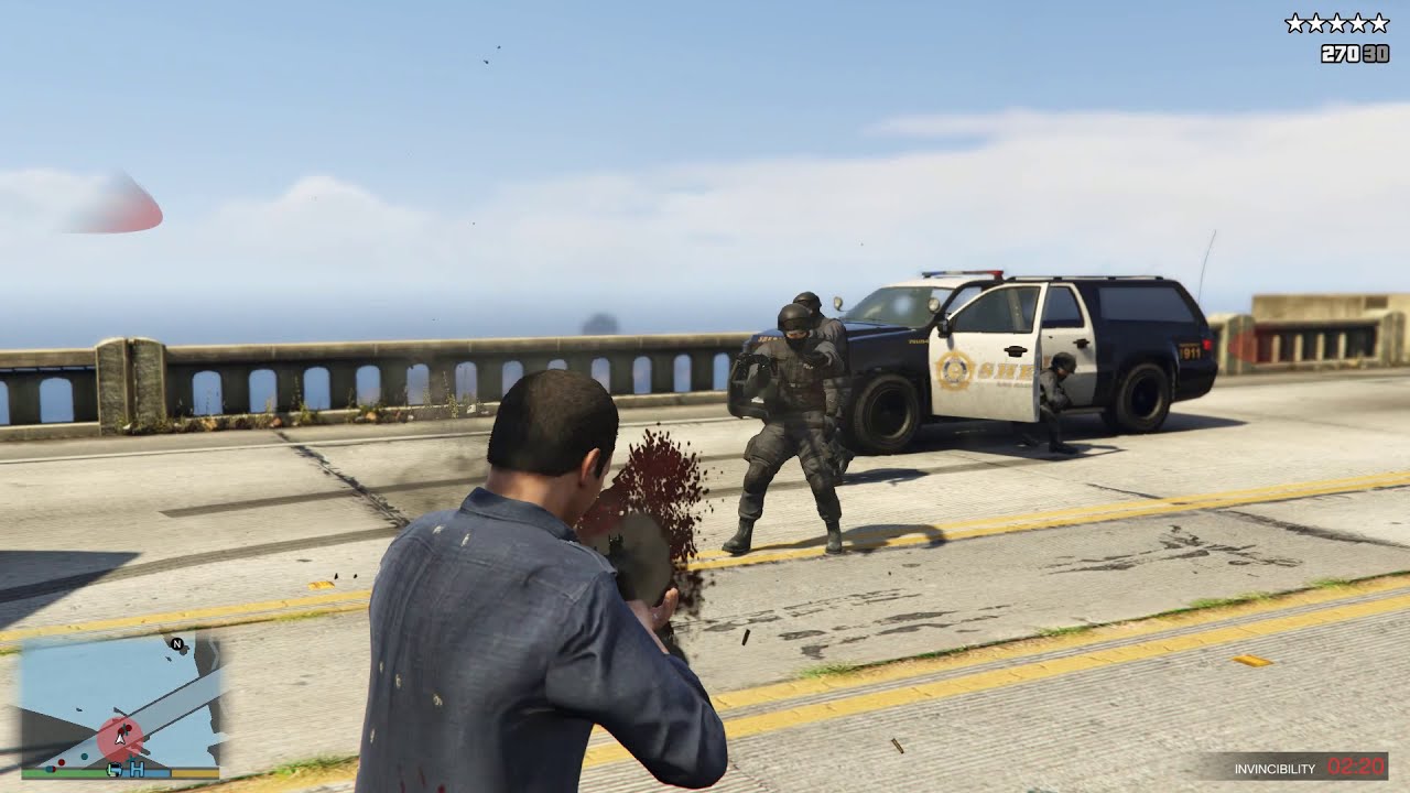 5 minutes of insane havoc in GTA5