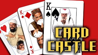 Tribal People Try To Make Card Castle For The First Time