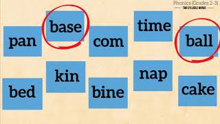 Two Syllable Words - Phonics (2nd to 3rd Grade)