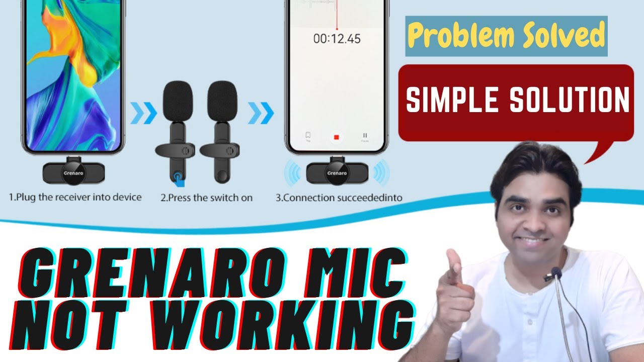 Grenaro Mic not Working solved 2023. Grenaro mic not recording solved in 2min 