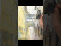 #shorts Landscape Watercolor- Beautiful street scenery (wet-in-wet. Arches rough) NAMIL ART
