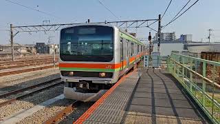 E231系3000番台カワ44編成　高麗川駅1番線到着　20250323 145622