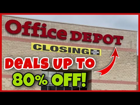 Better Than Black Friday Prices Up To 80% OFF! @ Office Depot Store Closing  Soon Event!! - YouTube