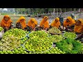 Green Jujube Collected From Tree - Mouth Watering Broken Jujube Pickle Making For 300 Village People