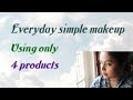 Simple everyday makeup only 4 products samyuktha vinod