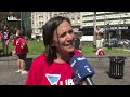 Movimientos sociales anunciaron hoy en el Obelisco una jornada de protestas para mañana