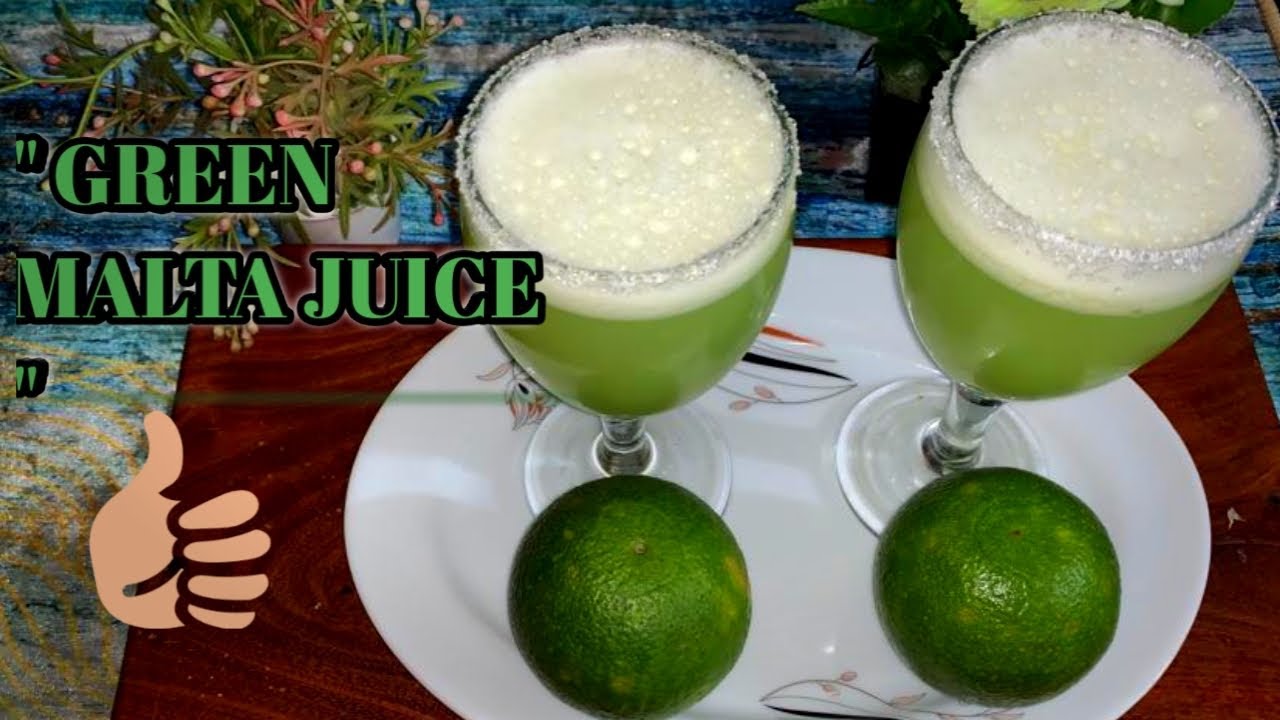 Green Malta juice Malta juice recipe Healthy Malta juice YouTube