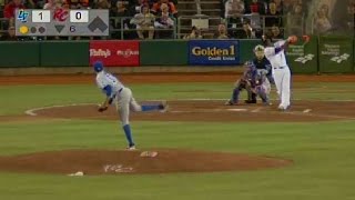Gabriel Ynoa tallies a strikeout for the 51s