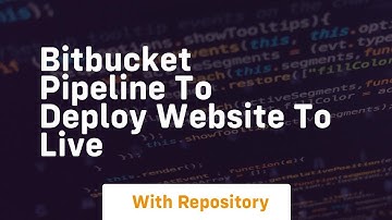 bitbucket pipeline to deploy website to live