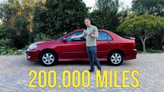 Toyota Corolla  200,000 Mile Update