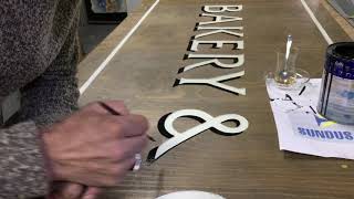 Fırça Ile Ahşap Tabela Yapımı 4