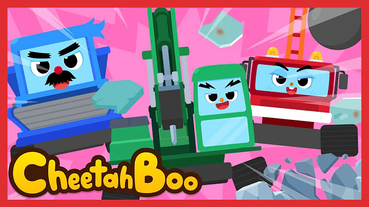 Vroom Pow!⚡We are the almighty Construction Vehicles! | Nursery rhymes & Kids Song | #Cheetahboo