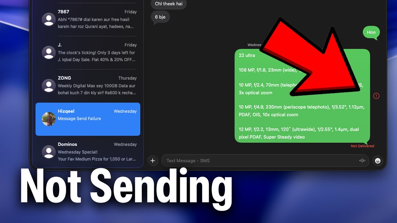 How To Fix iPhone Messages Not Sending On Mac | Can't Send Messages On ...