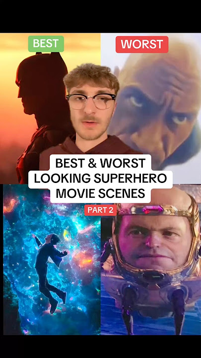BEST & WORST LOOKING SUPERHERO MOVIE SCENES  OF ALL TIME (part 2)