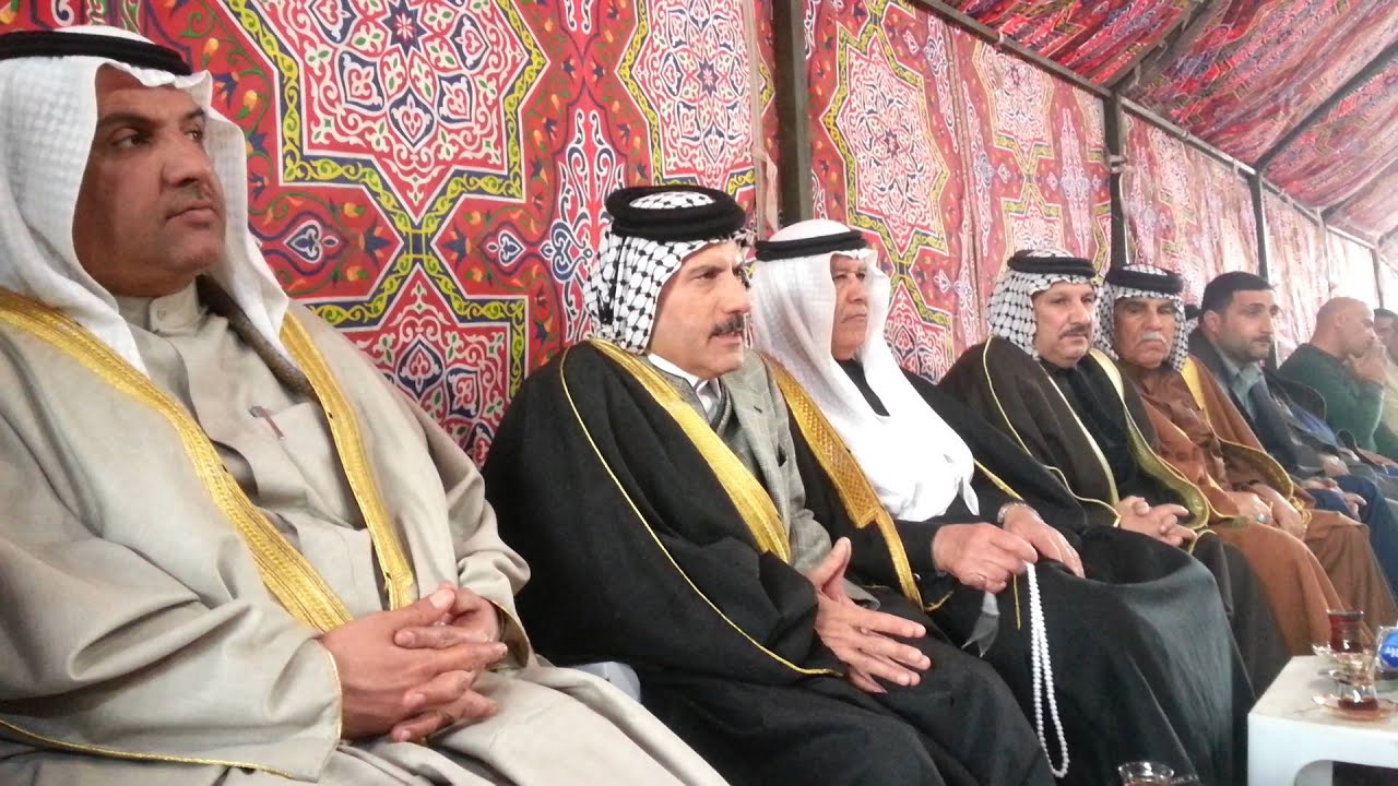 حديث الشيخ عدنان الدنبوس أمير قبيلة كنانه خلال فصل عشائري بين كنانه والساده الحسنيين في مدينة الكاظم