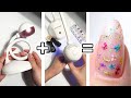 Gel Tips with Real Flowers💅 Nail Art Lamp from MelodySusie