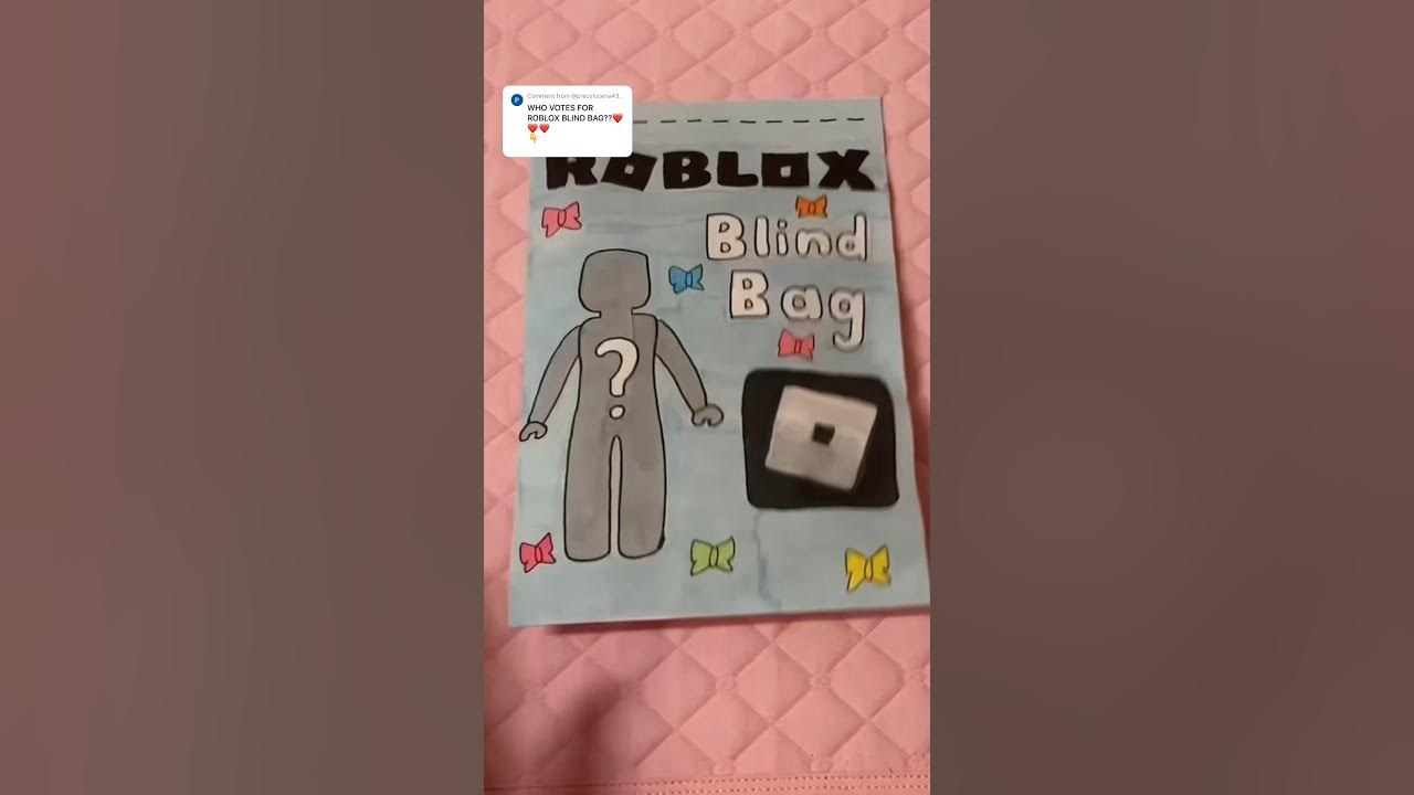 roblox outfit blind bag! #craft #blindbag #papercraft #diy #papersquishy  #asmr #roblox #kpop #shorts 