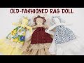 Old Fashioned Rag Doll with Sewn Accessories INSTRUCTIONS. Free Pattern, easy, pioneer, crafts, camp