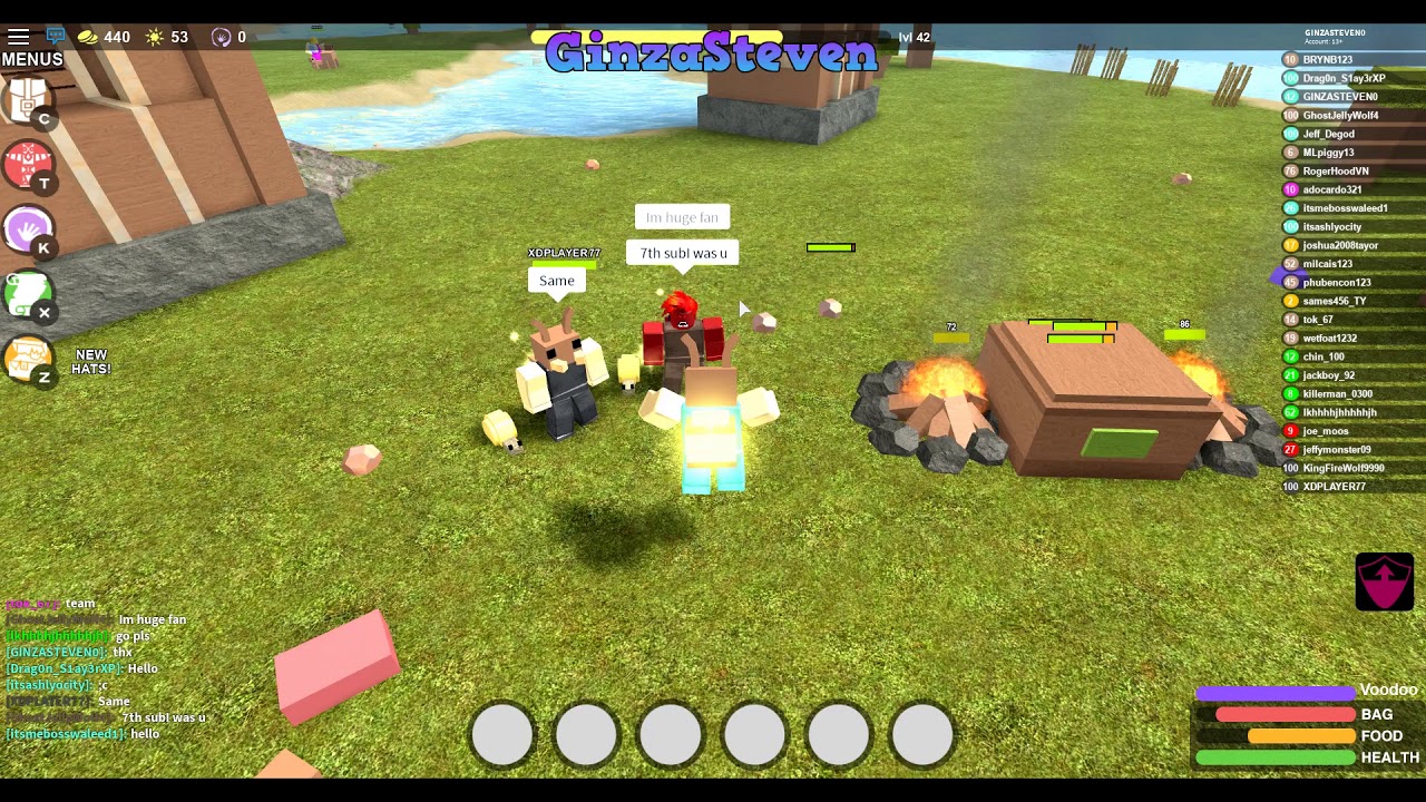 Playing Booga Booga With A Op Tribe Guy With Mag Stick Youtube - bandites roblox booga booga mag stick