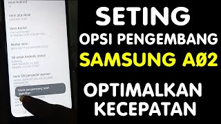 How to activate and set Samsung A02 developer options