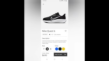 Product Page UI Design @CarbonKivy #shorts | Python Android development #python #carbonkivy