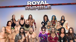 Intergender Royal Rumble - Men Women Royal Rumble WWE 2K22 mods full match