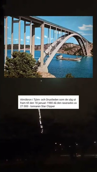 Almöbron i Tjörn- och Orustleden som de såg ut fram till den 18 januari 1980 då