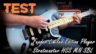 Fender Player HSS Stratocaster Electric Guitar - Sonic Blue with Maple Fingerboard