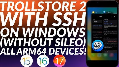 Install Trollstore 2 on iOS 15/16/17 with SSH on Windows No Sileo/No Jailbreak | Arm64 | Full Guide