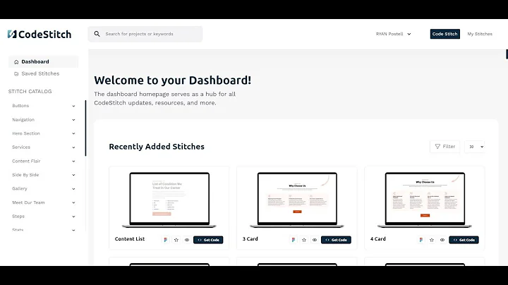 CodeStitch Overview: An HTML and CSS Only Component Library - No Frameworks!