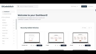 CodeStitch Overview: An HTML and CSS Only Component Library - No Frameworks!