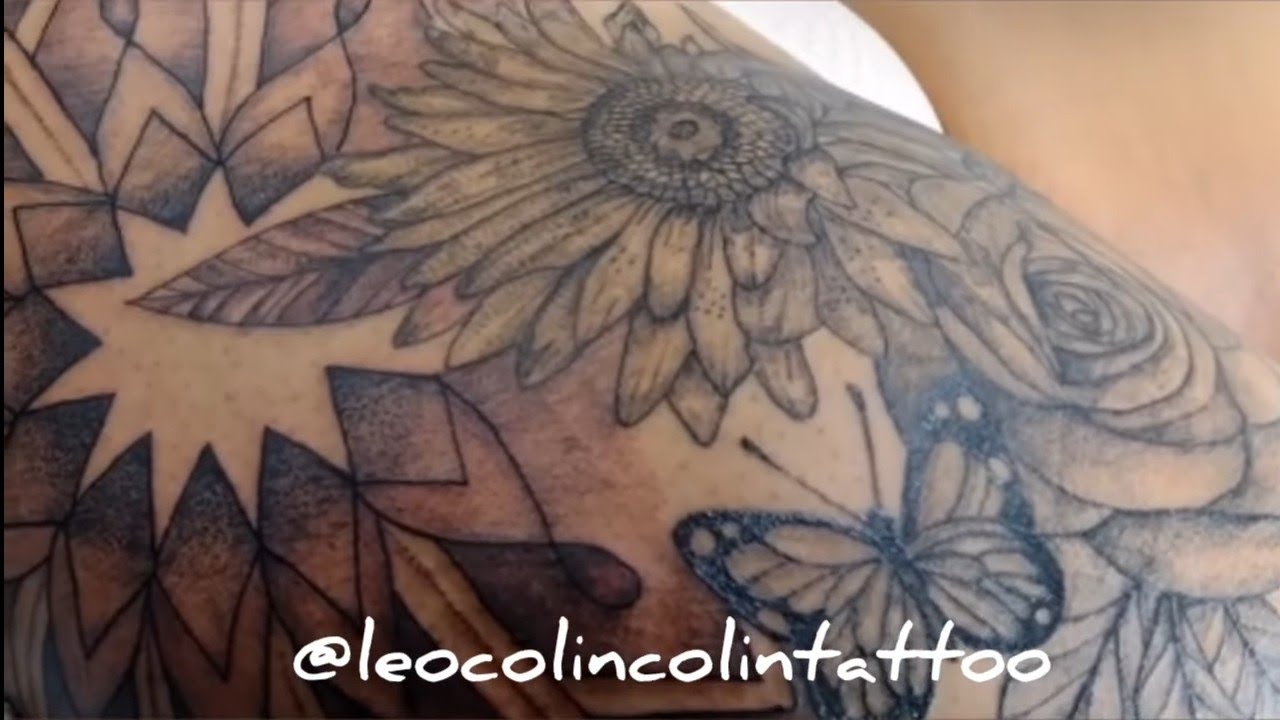 Linda Tatuagem Feminina tattoo floral Tatuagem de Mandala Borboleta tattoo