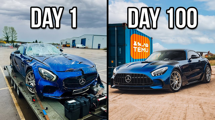 100 DAYS BUILDING A £500,000 AMG GT FROM TEMU