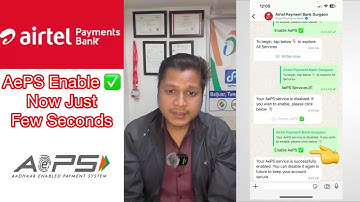 Airtel Payment Bank AEPS Enable Kaise Karein? | Step-by-Step Activation Guide 2025